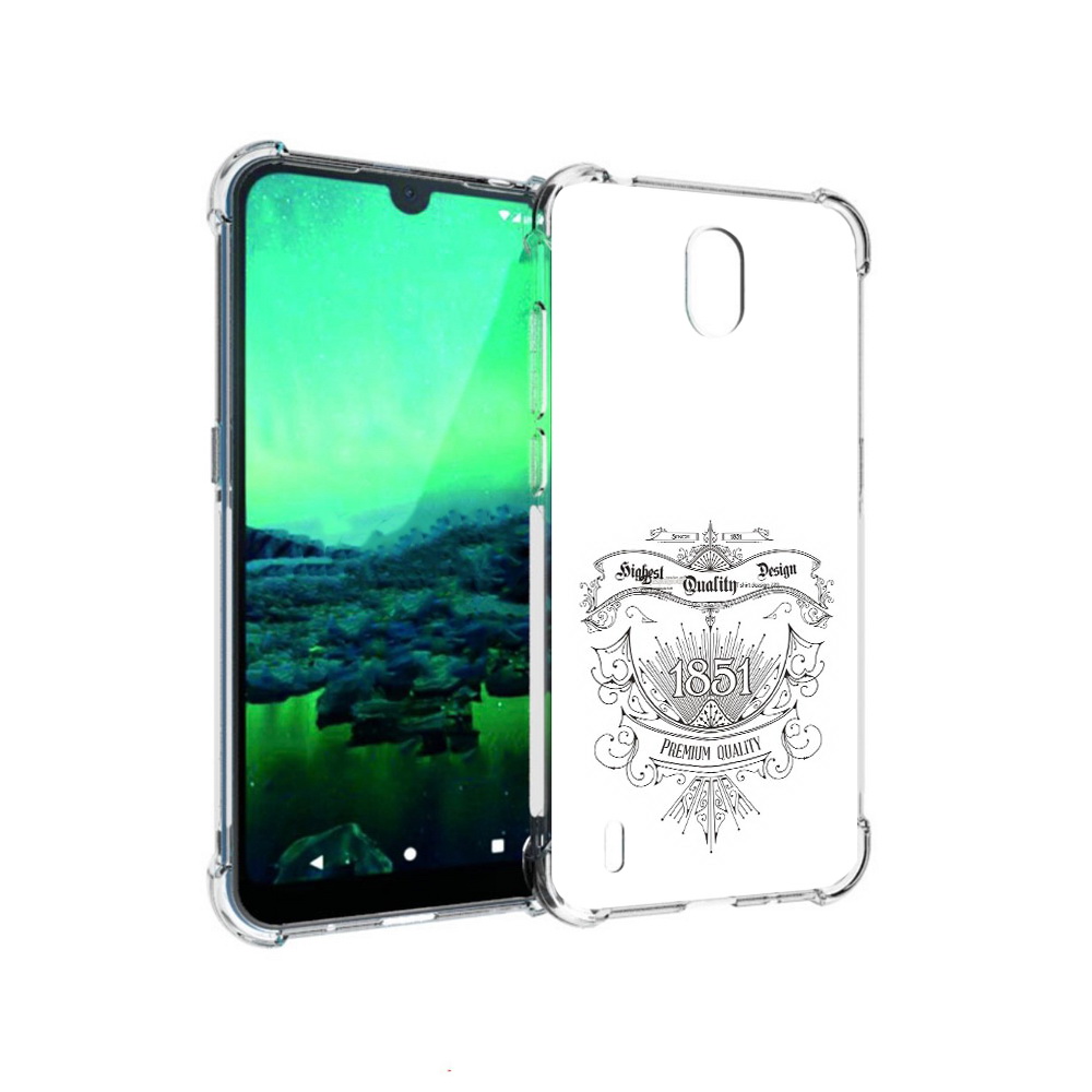 

Чехол MyPads Tocco для Nokia 1.3 логотип 1851 год (PT227048.104.444), Прозрачный, Tocco