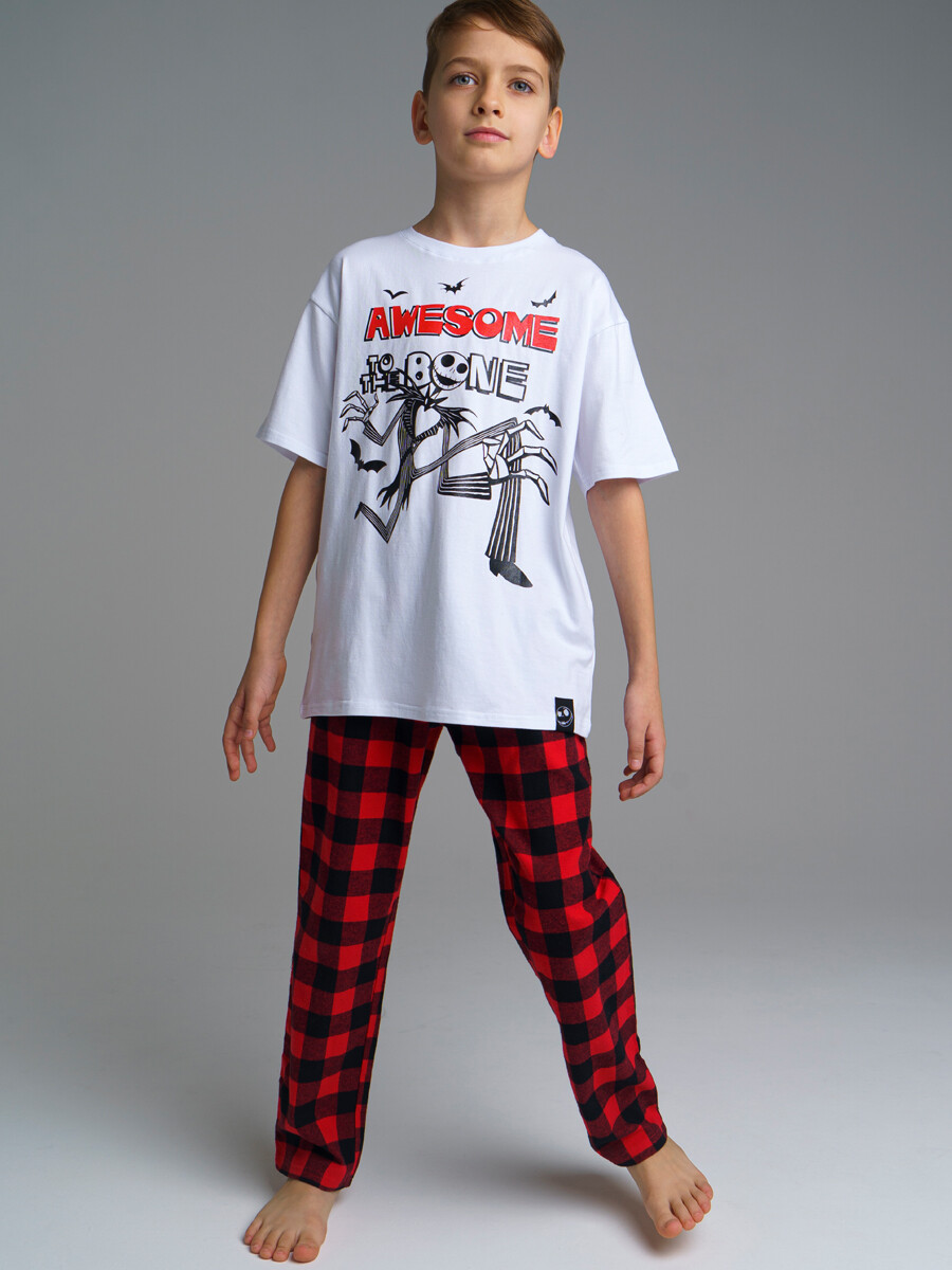 

Футболка Family look для мальчика PlayToday 42236048 белый, 128, 42236048