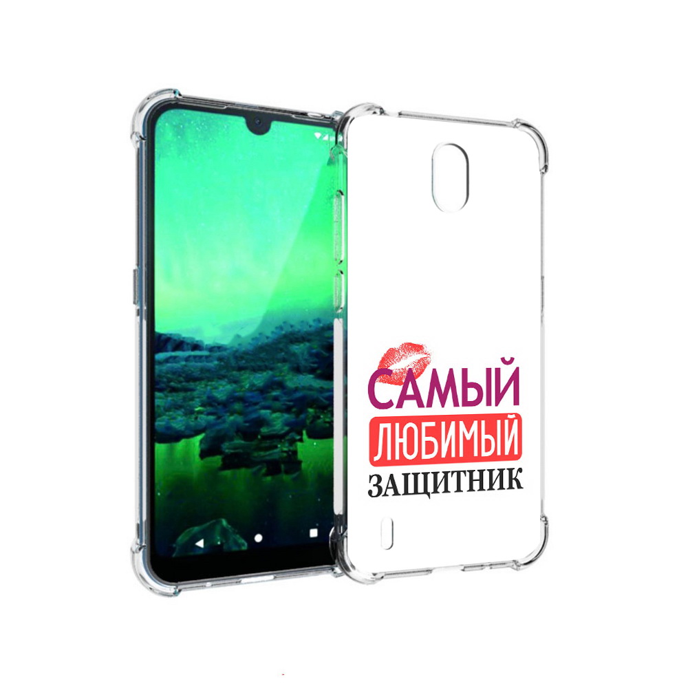 

Чехол MyPads Tocco для Nokia 1.3 любимый защитник (PT227048.104.451), Прозрачный, Tocco