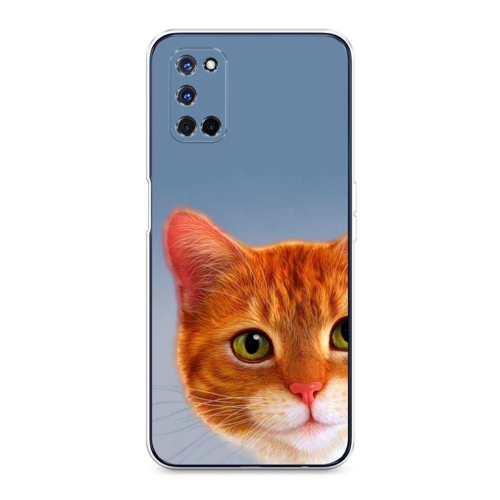 

Чехол для Oppo A52/A72 "Любопытный котик", Коричневый, 253150-1