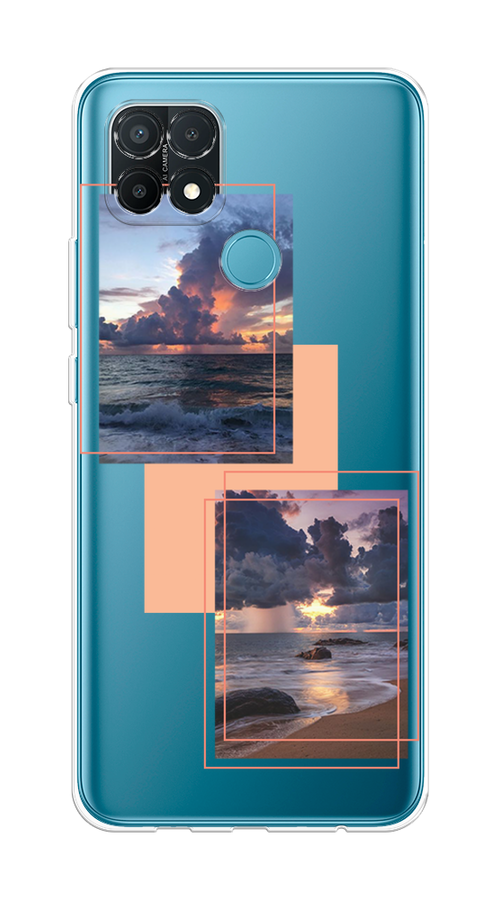 

Чехол на Oppo A15/A15s "Sky collage", Розовый;прозрачный;синий, 254750-1