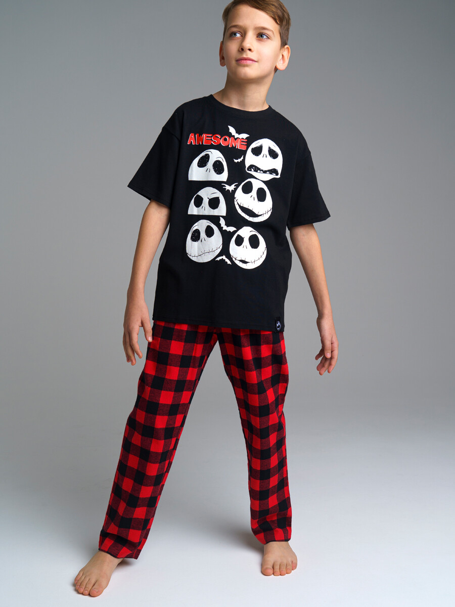 

Футболка Family look для мальчика PlayToday 42236049 черный, красный, 146, 42236049