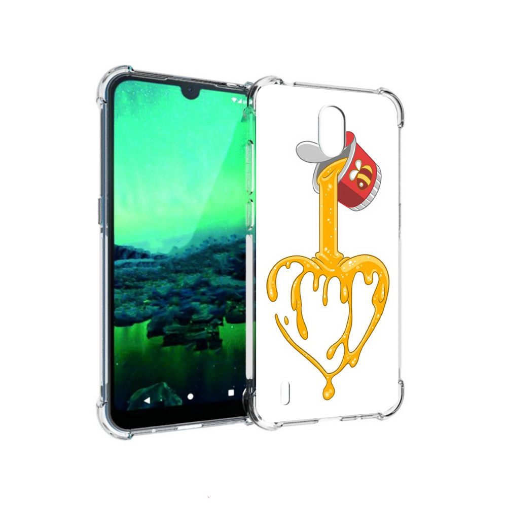 

Чехол MyPads Tocco для Nokia 1.3 медовое сердце (PT227048.104.471), Прозрачный, Tocco