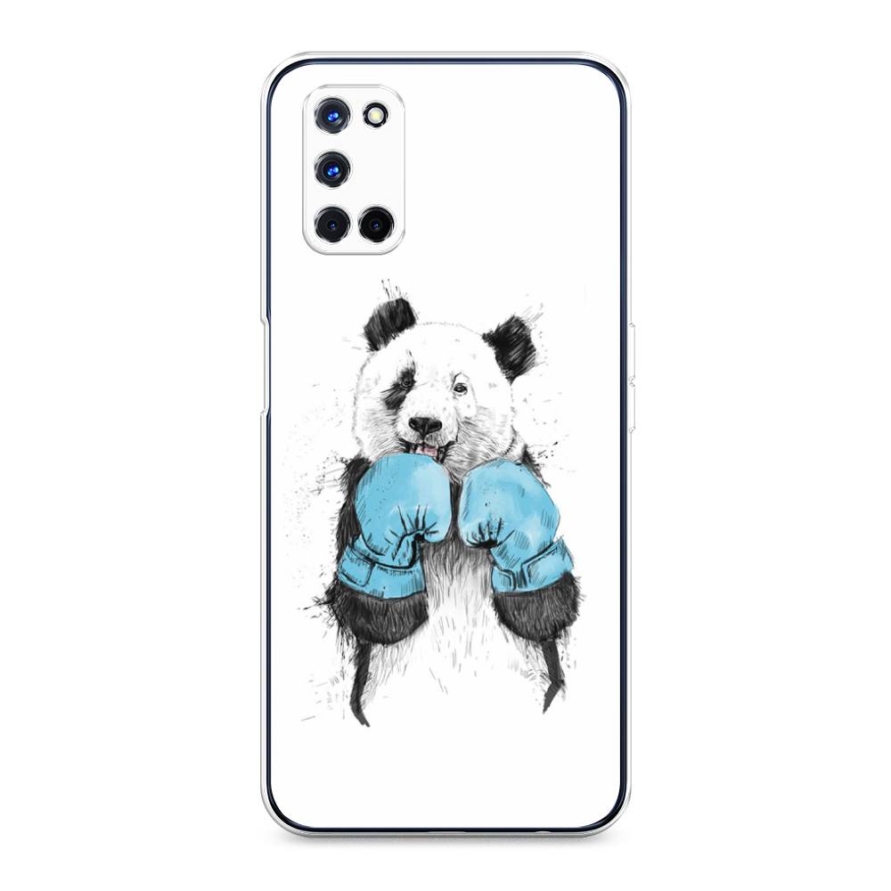 

Чехол для Oppo A52/A72 "Панда боксер", Голубой;белый;серый, 253150-1