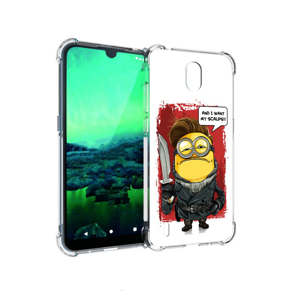 

Чехол MyPads Tocco для Nokia 1.3 миньон убийца (PT227048.104.477), Прозрачный, Tocco