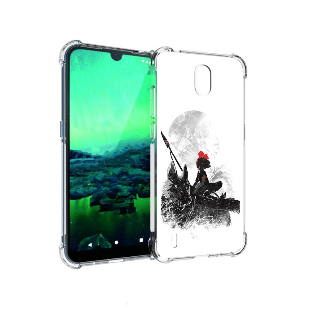 

Чехол MyPads Tocco для Nokia 1.3 мононоке (PT227048.104.481), Прозрачный, Tocco