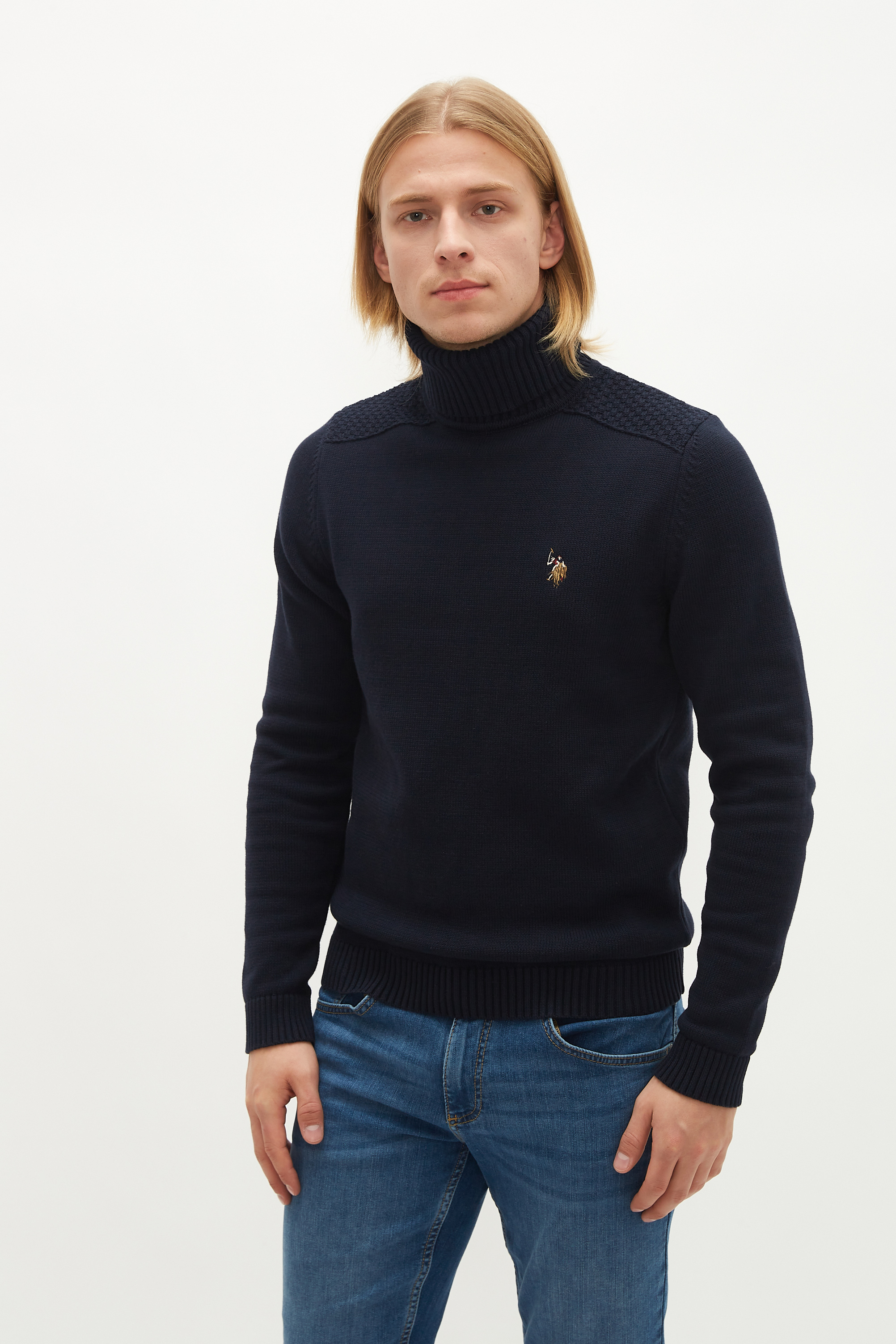 Свитер мужской U.S. POLO Assn. G081SZ0TK0R-TD01 синий 2XL