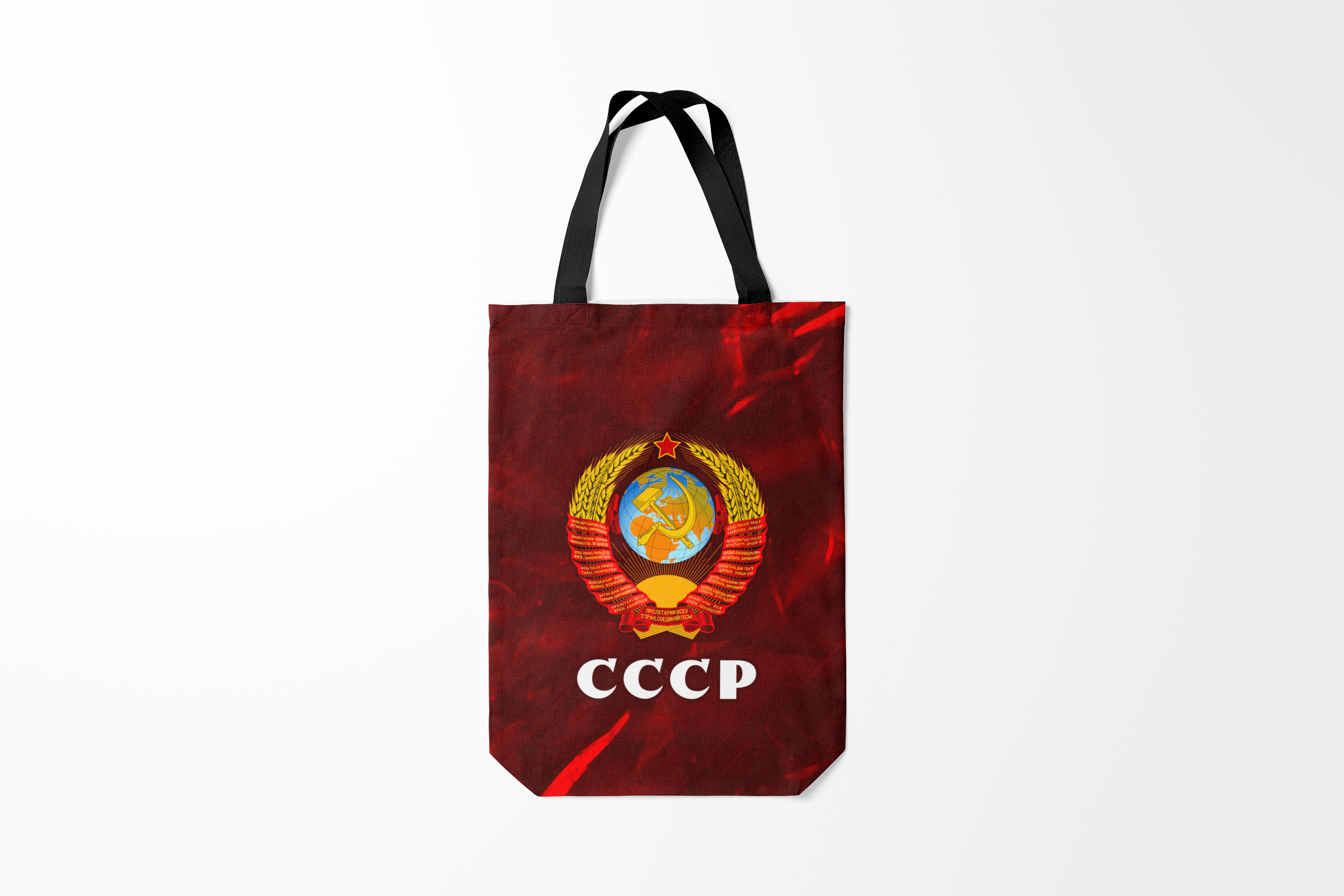 

Сумка шoппер унисекс Burnettie Я Русский СССР USSR, красный, Я Русский СССР USSR