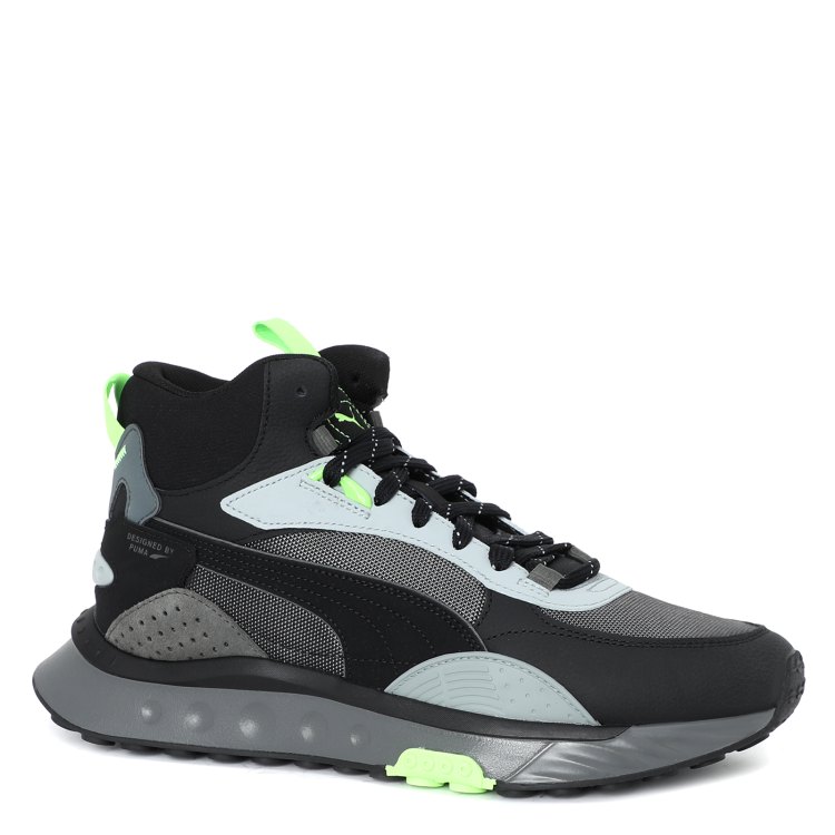 

Кроссовки мужские PUMA Wild Rider Mid серые 40.5 EU, Серый, Wild Rider Mid