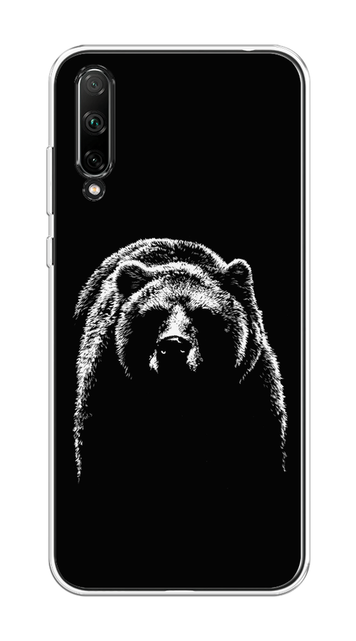 

Чехол на Honor 30i "Медведь в ночи", Белый;черный, 6104050-1