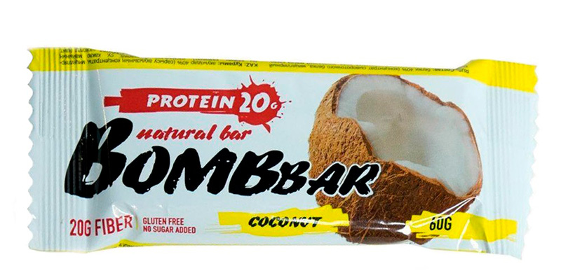 

BOMBBAR Bombbar 60 г, 1 шт, вкус: кокос