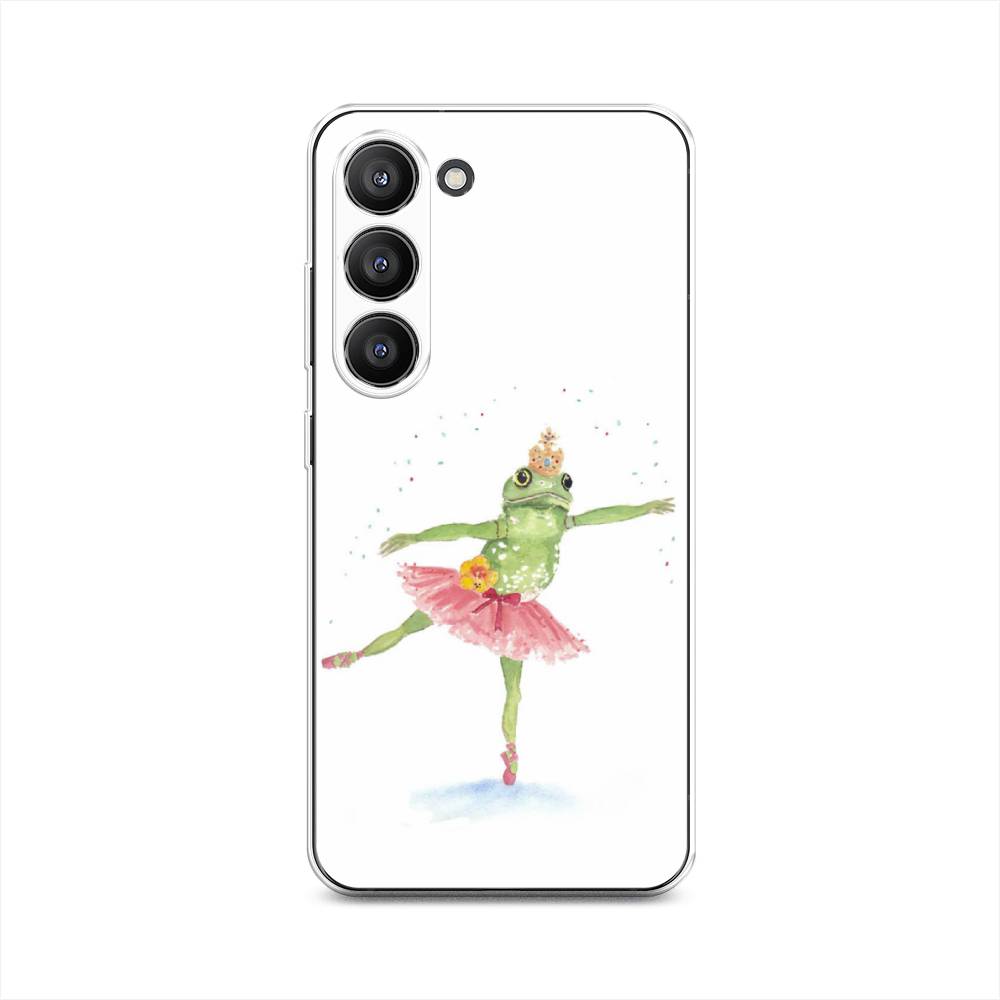 

Чехол на Samsung Galaxy S23 5G "Лягушка-балерина", Зеленый, 2107350-4