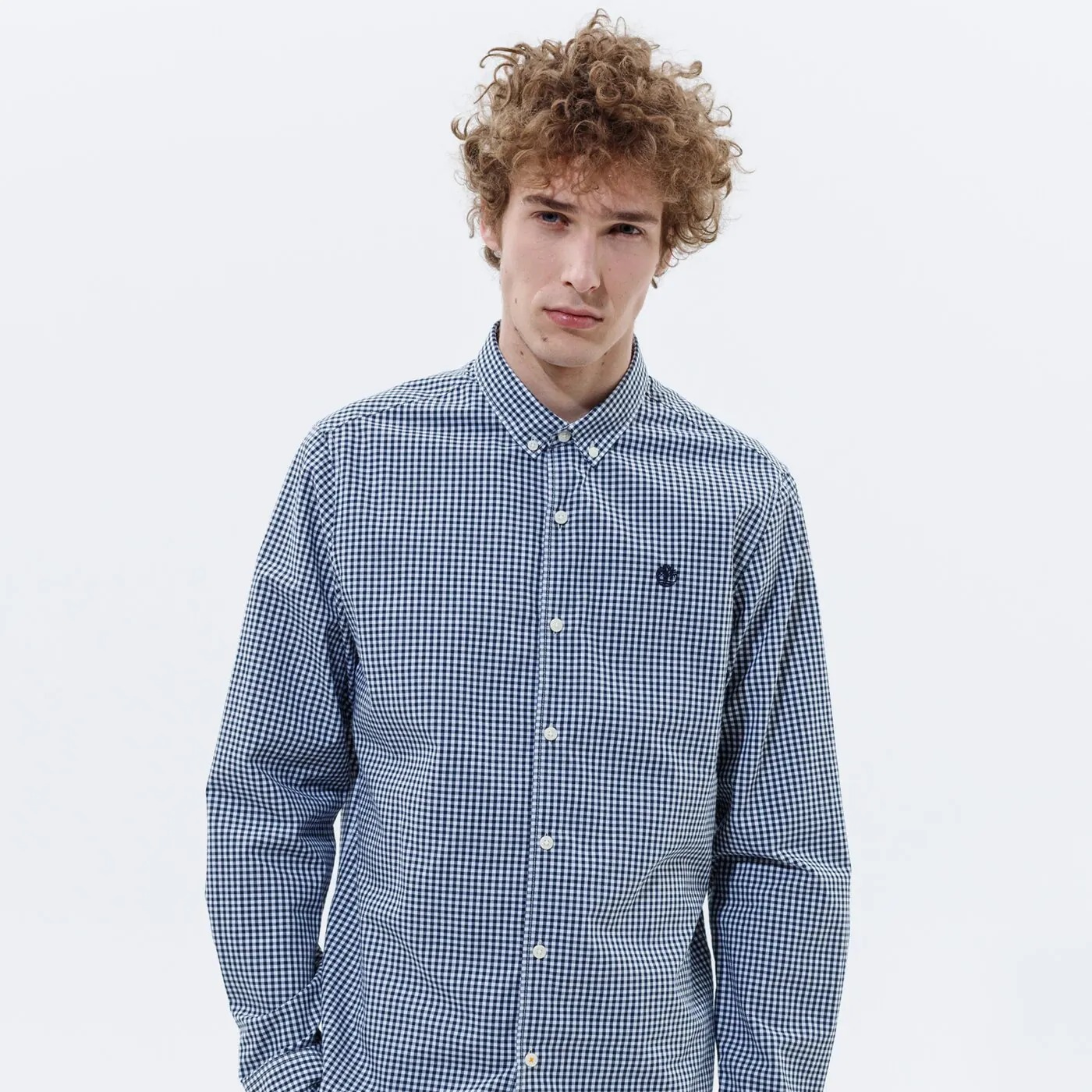

Рубашка мужская Timberland TB0A2BQ5B681 синяя M, TB0A2BQ5B681