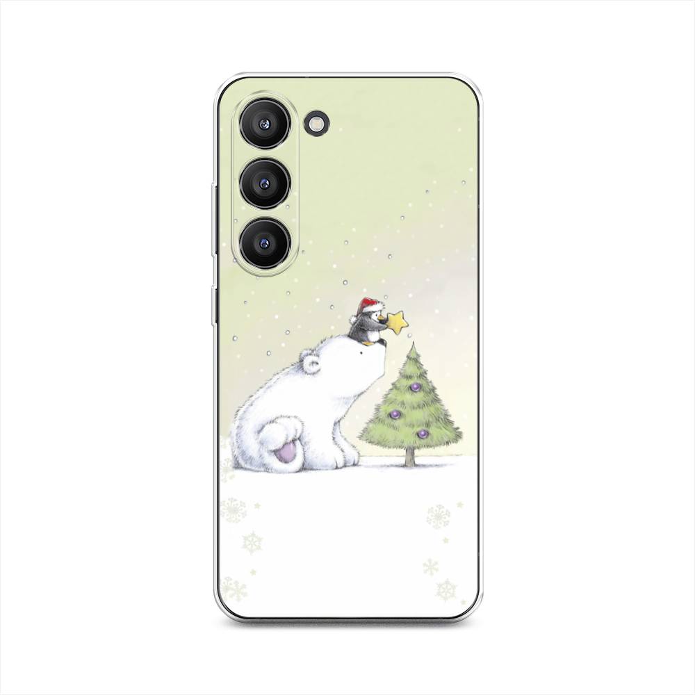 

Чехол на Samsung Galaxy S23 5G "Украшение елки", Белый;бежевый, 2107350-5