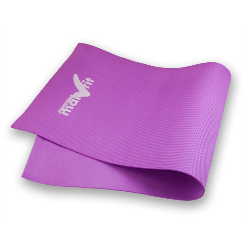 Коврик для йоги Makfit MAK-YM4 фиолетовый 182 см, 6 мм