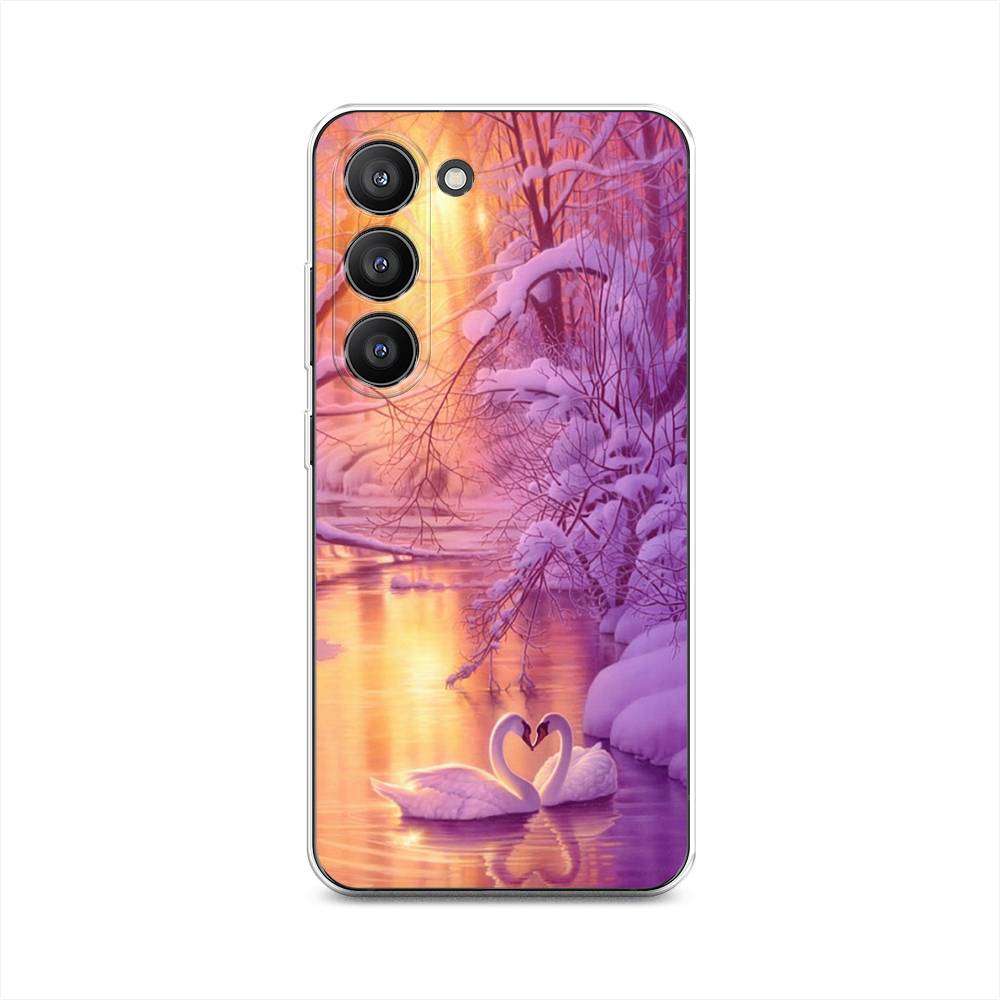 

Чехол на Samsung Galaxy S23 5G "Зима 1", Фиолетовый;желтый, 2107350-2