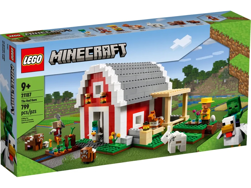 Конструктор LEGO Minecraft 21187 Красный амбар, 799 деталей