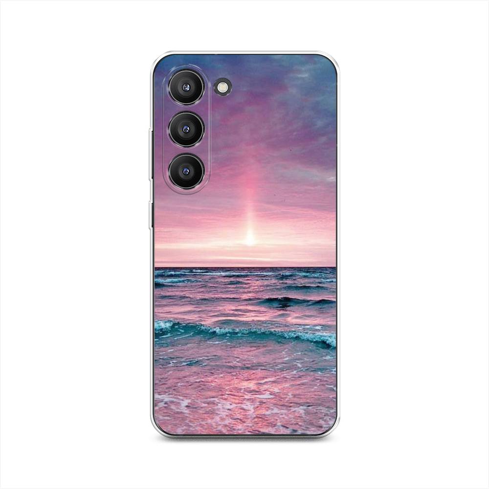 

Чехол на Samsung Galaxy S23 5G "Восход 3", Розовый;голубой, 2107350-2