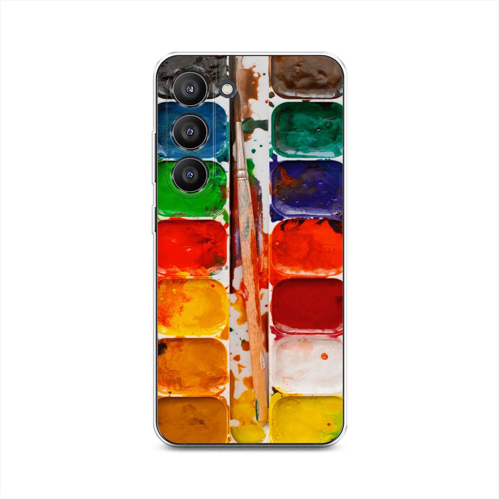 

Чехол на Samsung Galaxy S23 5G "Акварель", Красный;желтый;синий, 2107350-4