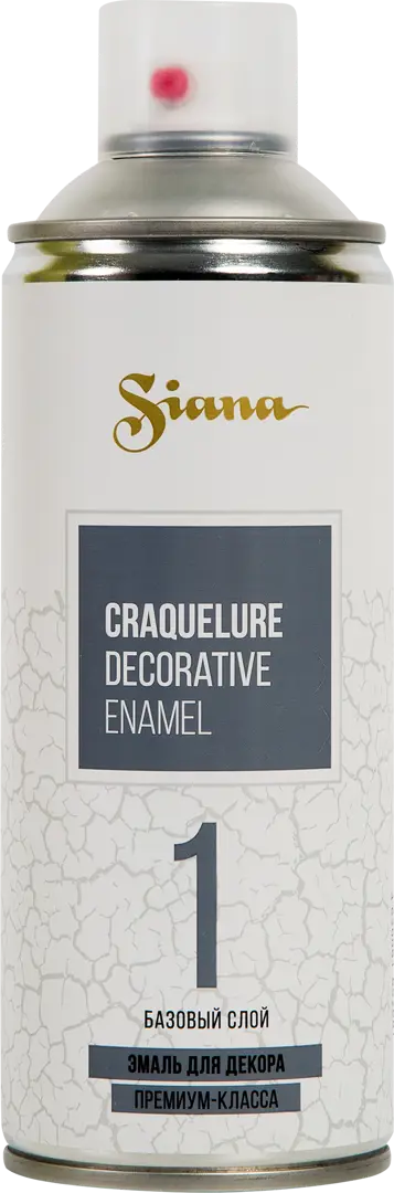 Краска аэрозольная Siana Craquelure базовая цвет прозрачный 520 мл базовая эмаль mobihel