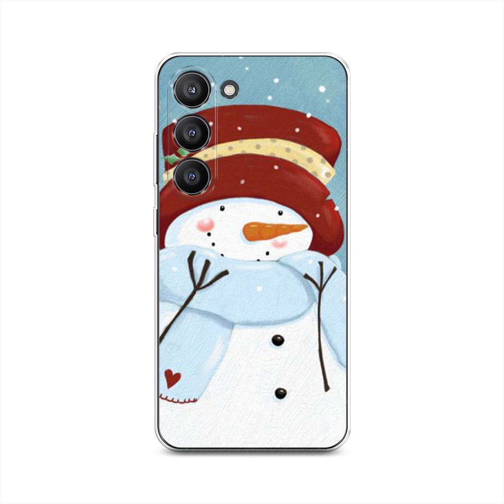 

Чехол на Samsung Galaxy S23 5G "Застенчивый снеговик", 2107350-5