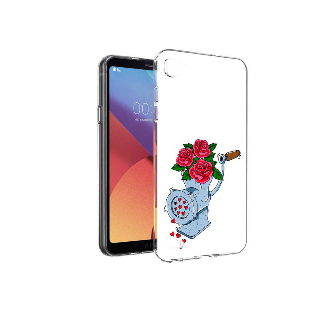 

Чехол MyPads Tocco для LG G6 mini Цветочные сердца, Прозрачный, Tocco