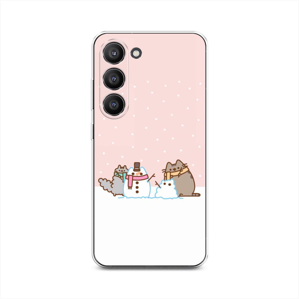 

Чехол на Samsung Galaxy S23 5G "Котики в снегу", 2107350-5
