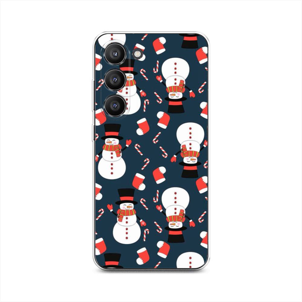 

Чехол на Samsung Galaxy S23 5G "Синие снеговики", 2107350-5