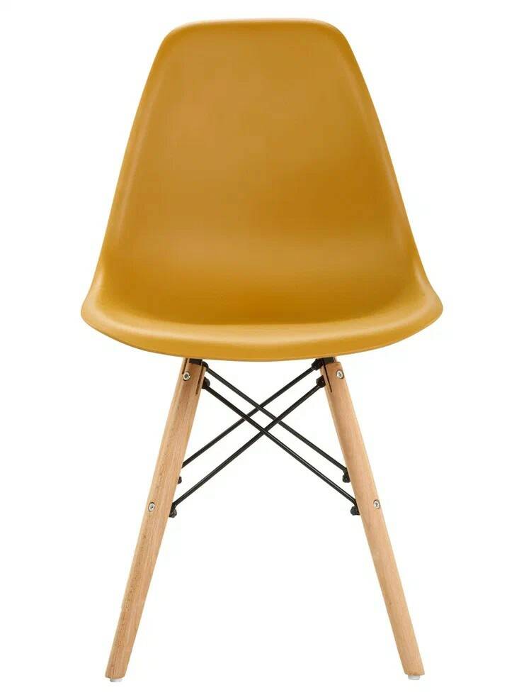 

Стул LEON в стиле EAMES DSW, горчичный, 1 шт, Стул LEON Premium в стиле EAMES DSW