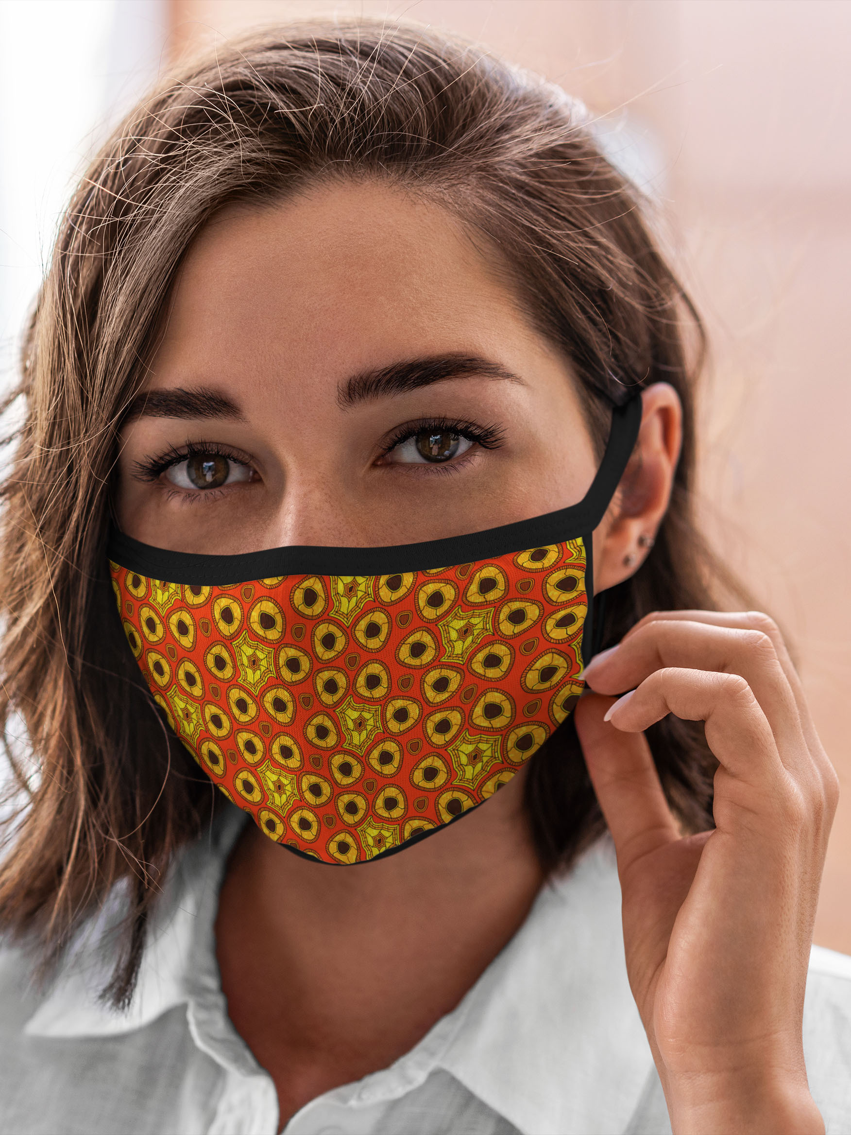 

Многоразовая маска унисекс Burnettie Узоры Древний Африканский Узор, Разноцветный, Узоры Древний Африканский Узор