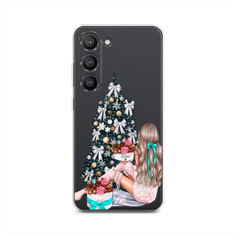 

Чехол на Samsung Galaxy S23 5G "New Year", Зеленый;бежевый;голубой, 2107350-5