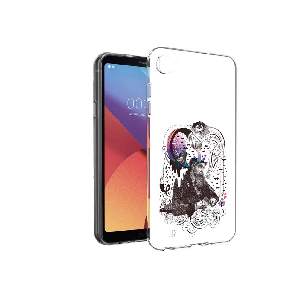 

Чехол MyPads Tocco для LG G6 mini абстракция думающий мужчина, Прозрачный, Tocco