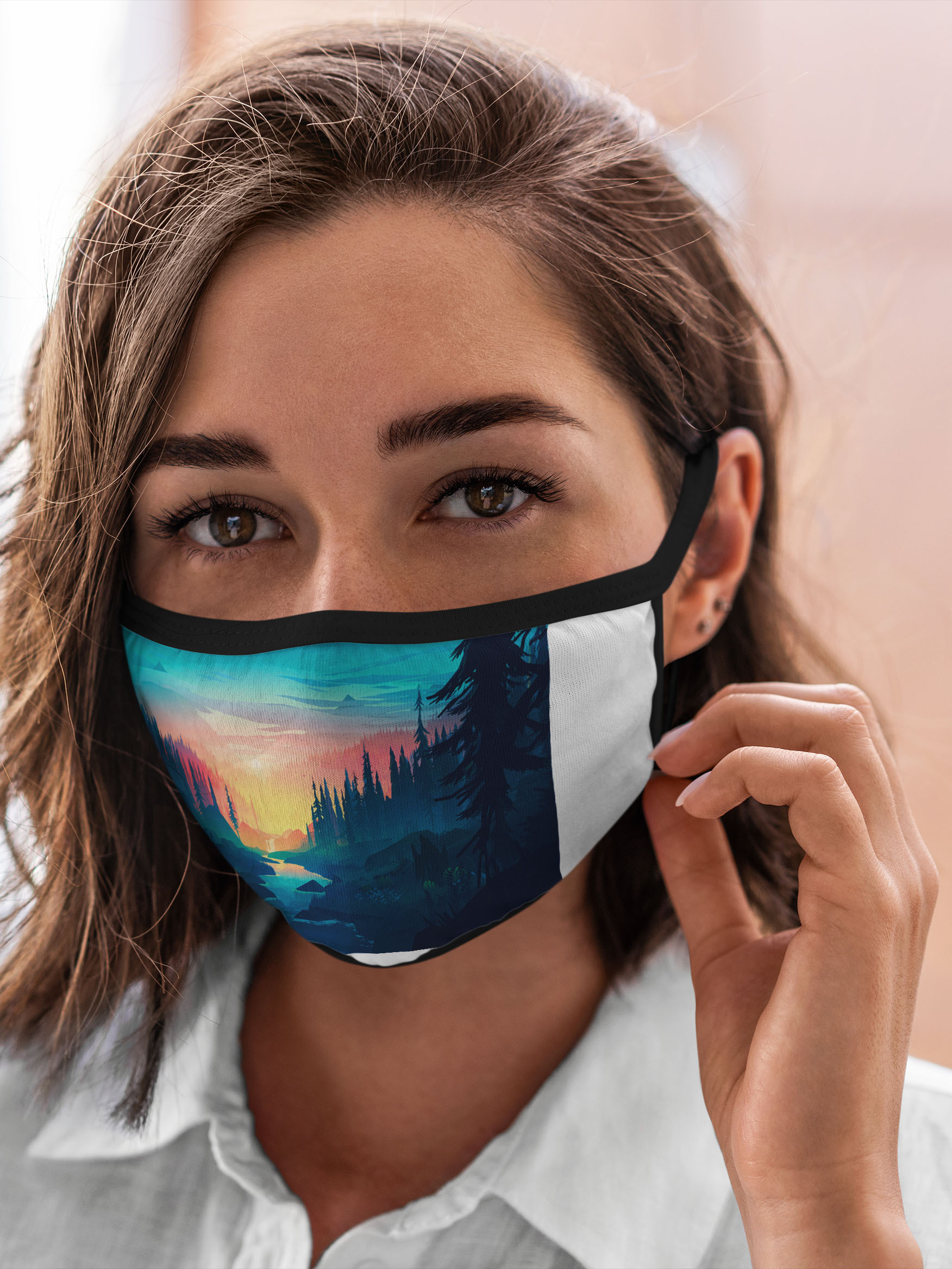 

Многоразовая маска унисекс Burnettie Природа, Разноцветный, Природа