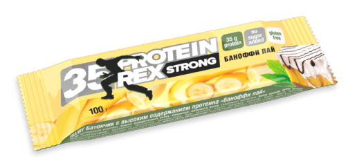 

ProteinRex ProteinRex STRONG 35% 100 г, 1 шт, вкус: баноффи пай