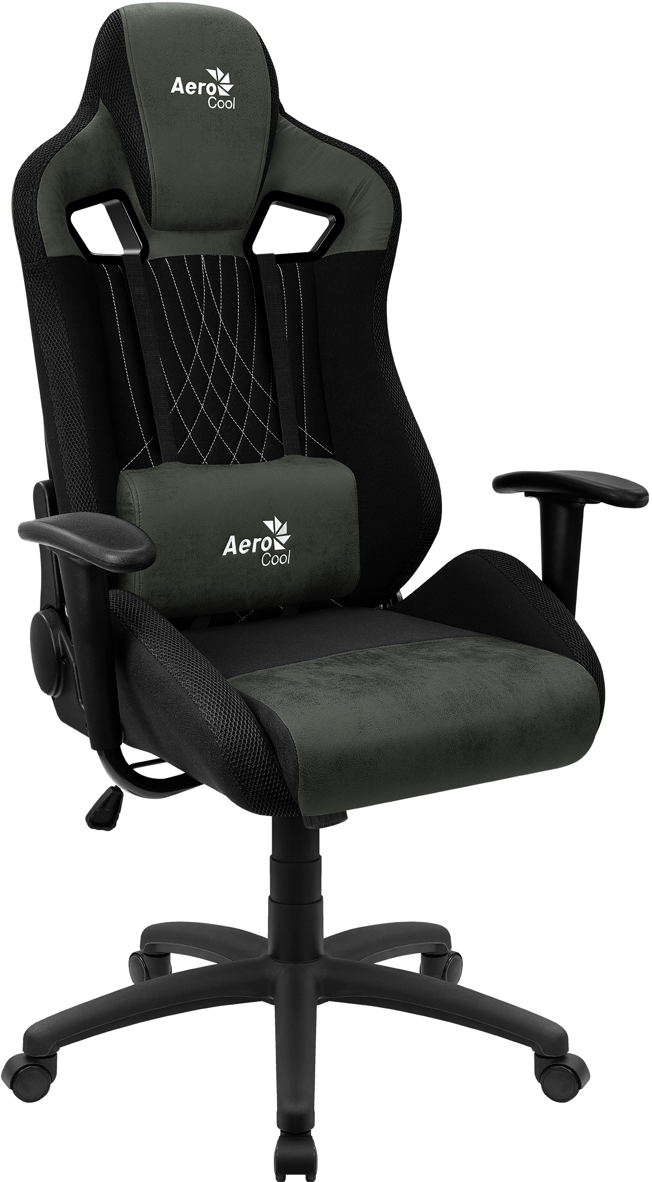 

Кресло игровое Aerocool Earl Steel Blue, на колесиках, ткань, черный/синий/синий, Earl