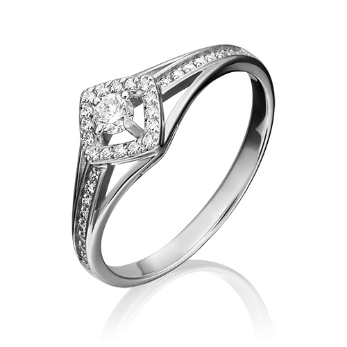 

Кольцо из золота р. , PLATINA jewelry 01-1517-00-101-1120-30, бриллиант, 01-1517-00-101-1120-30