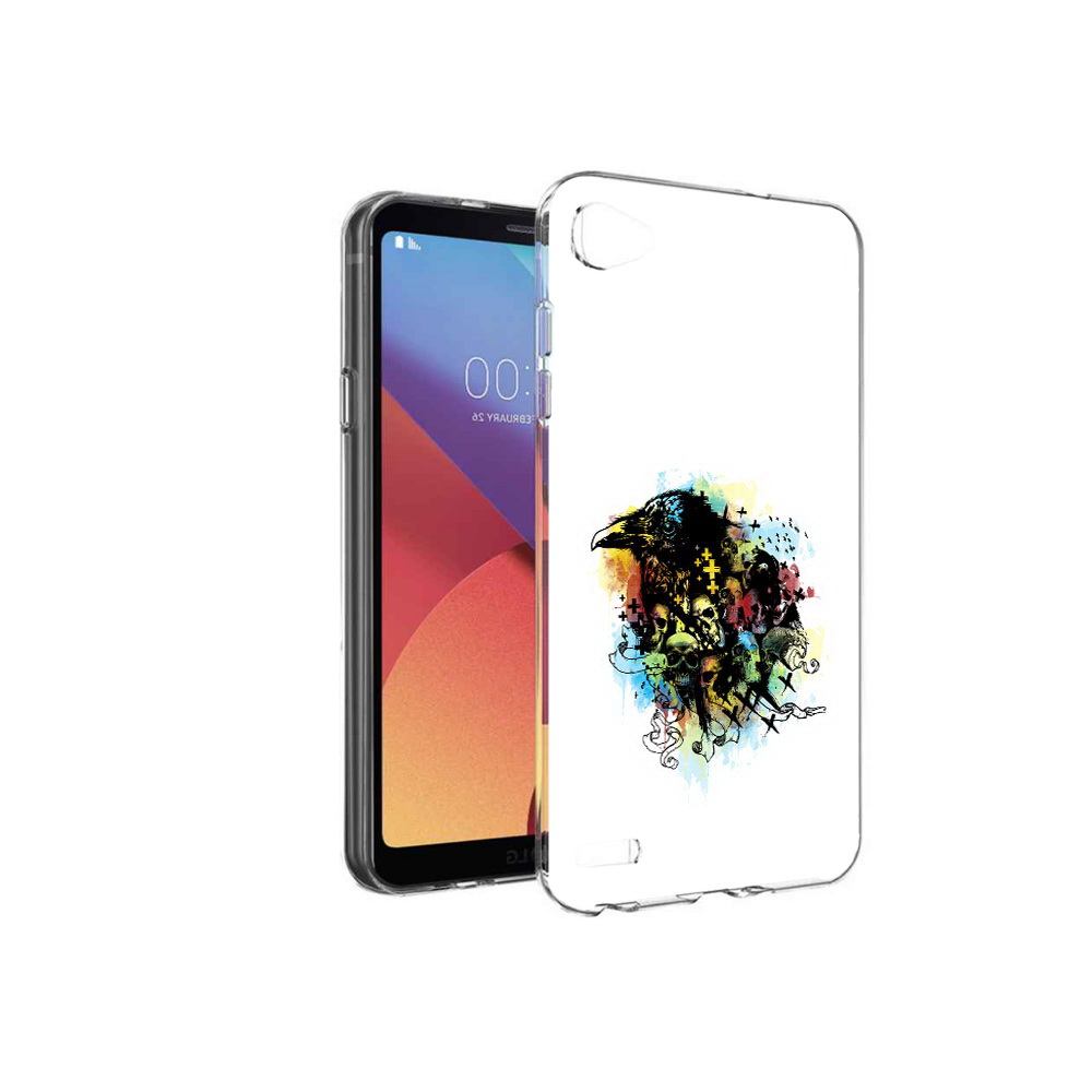 

Чехол MyPads Tocco для LG G6 mini ворон и черепа, Прозрачный, Tocco