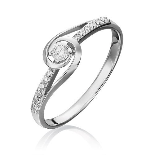 

Кольцо из золота р. 16,5 PLATINA jewelry 01-1524-00-101-1120-30, бриллиант, 01-1524-00-101-1120-30