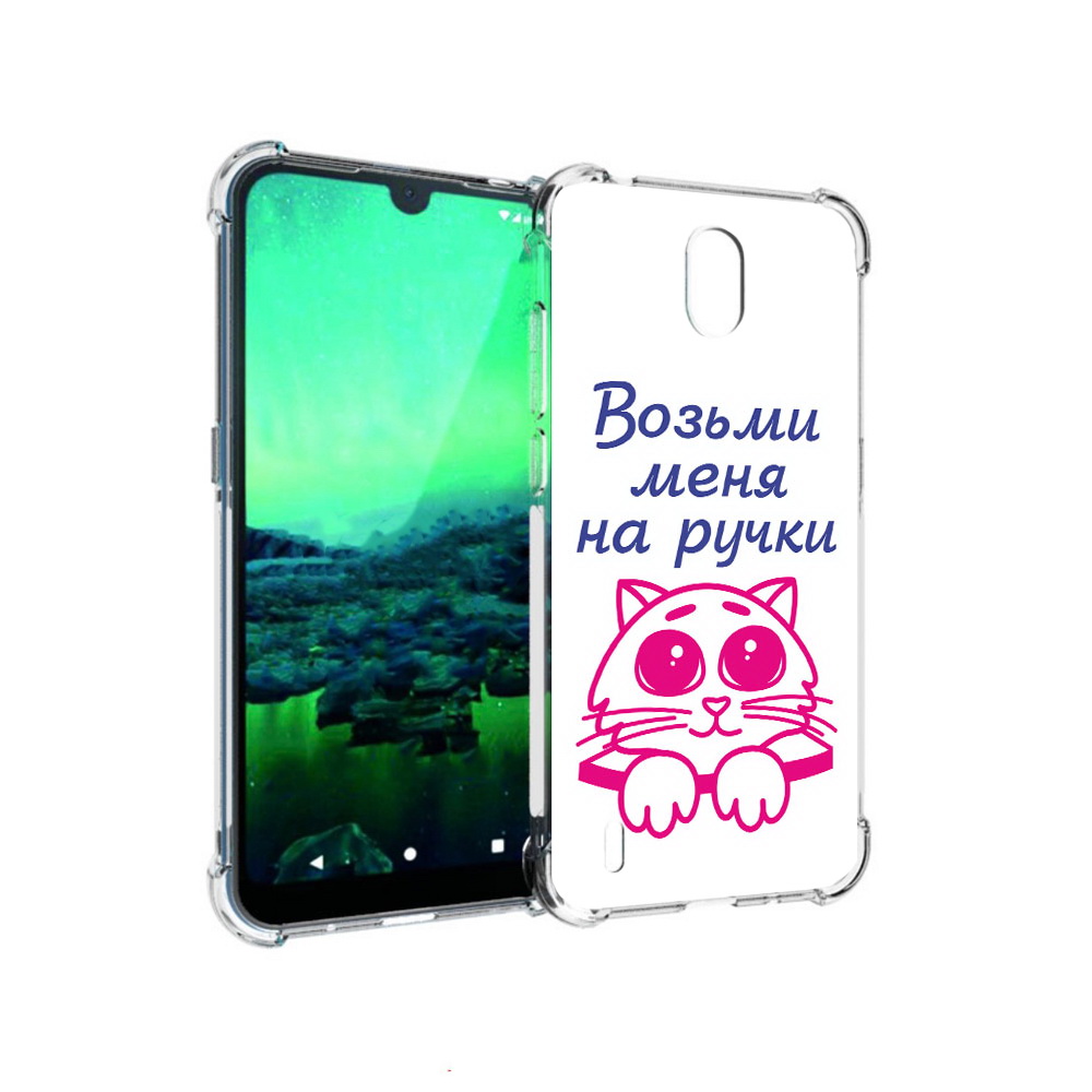 

Чехол MyPads Tocco для Nokia 1.3 мяу (PT227048.104.491), Прозрачный, Tocco