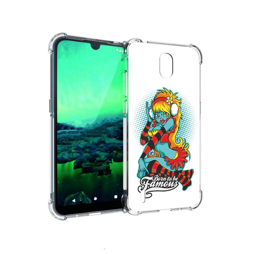 

Чехол MyPads Tocco для Nokia 1.3 нарисованная девушка в наушниках (PT227048.104.498), Прозрачный, Tocco