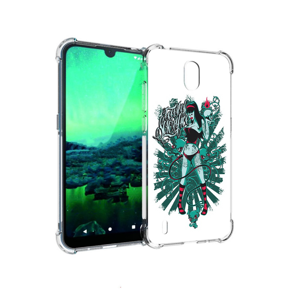 

Чехол MyPads Tocco для Nokia 1.3 нарисованная девушка в татуировках (PT227048.104.499), Прозрачный, Tocco