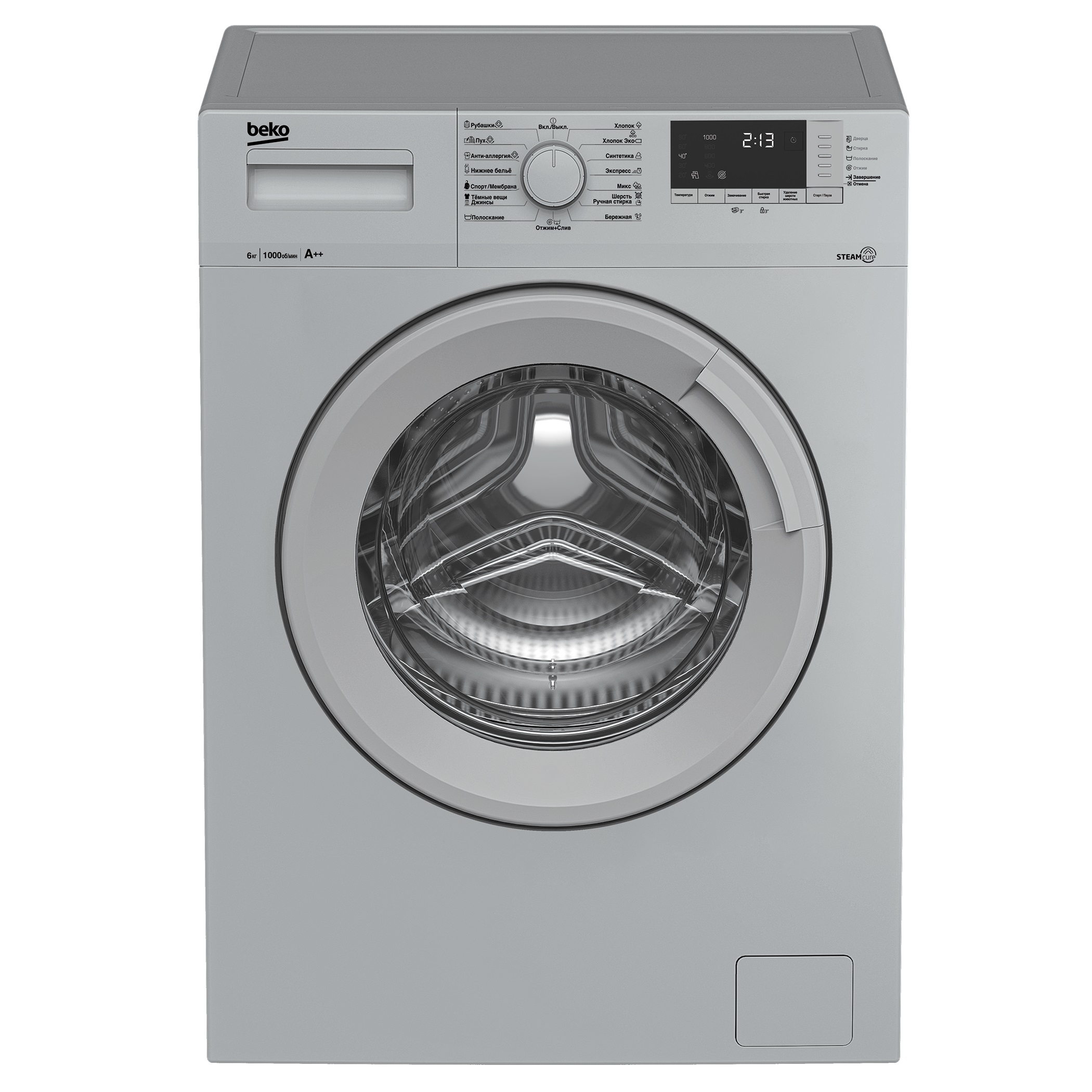 

Стиральная машина Beko WSRE6512ZSS серебристый, WSRE6512ZSS