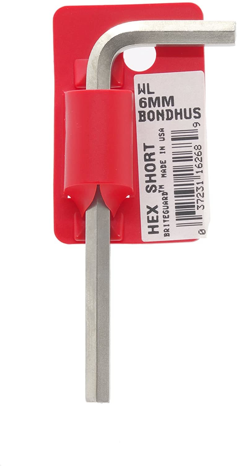 Шестигранный хромированный ключ BONDHUS 6.0 мм, 88x31мм 16268