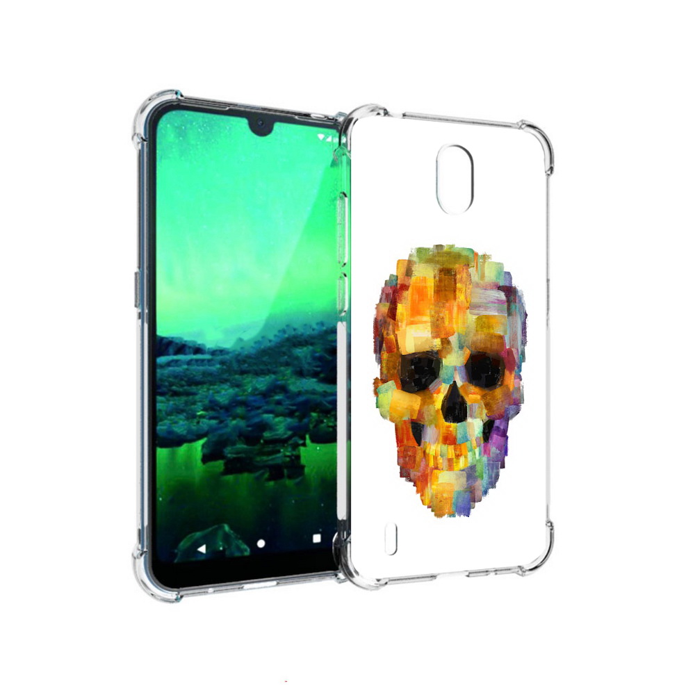

Чехол MyPads Tocco для Nokia 1.3 нарисованный череп (PT227048.104.516), Прозрачный, Tocco