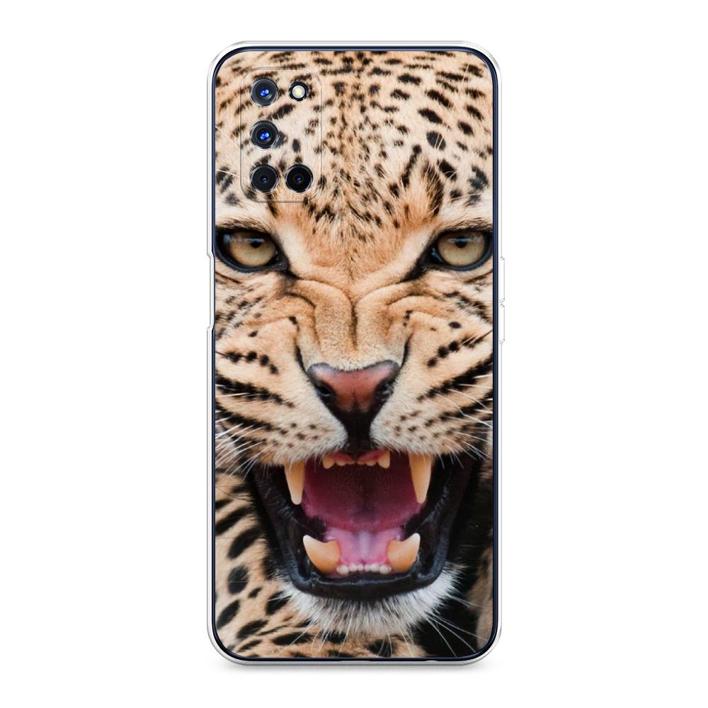 

Чехол для Oppo A52/A72 "Леопард 3d", Бежевый;черный, 253150-6