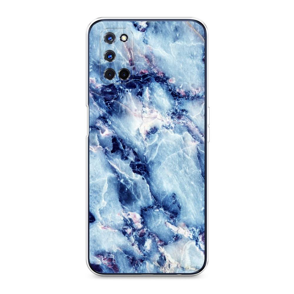 

Чехол для Oppo A52/A72 "Мрамор с синими прожилками", Синий, 253150-3