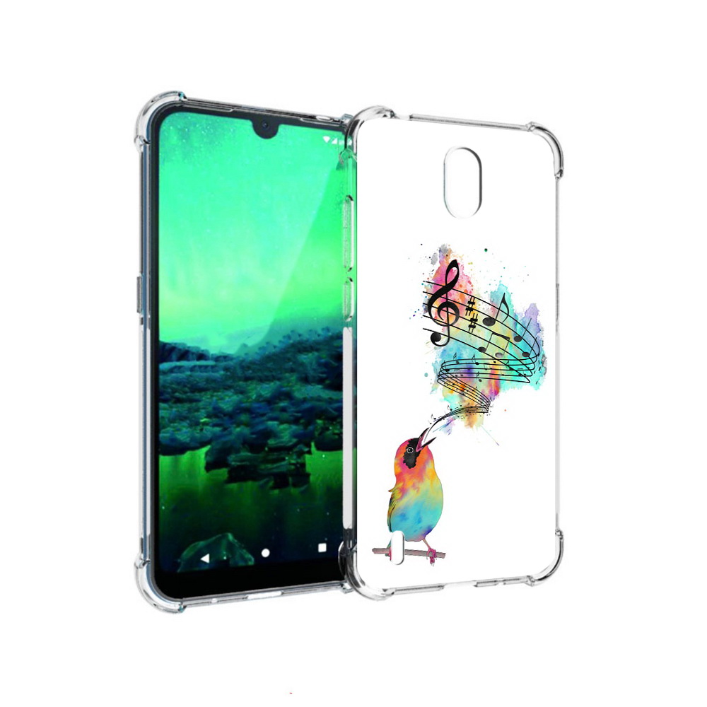 

Чехол MyPads Tocco для Nokia 1.3 певчая птичка (PT227048.104.536), Прозрачный, Tocco