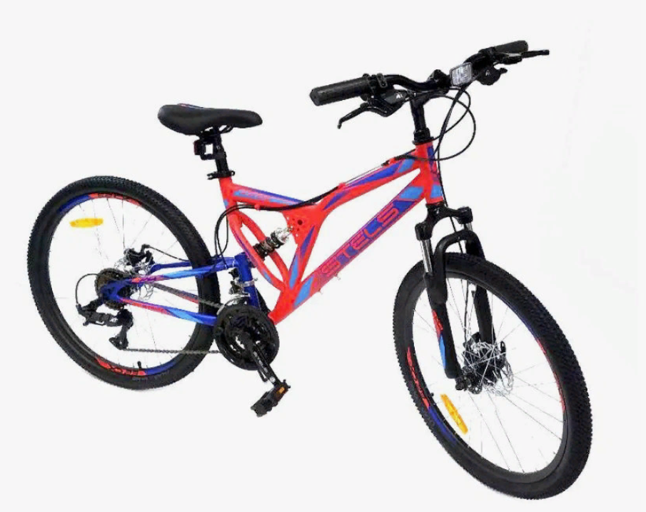 

Велосипед STELS Mustang 24" рама 16 красный неоновый/синий, Красный;синий