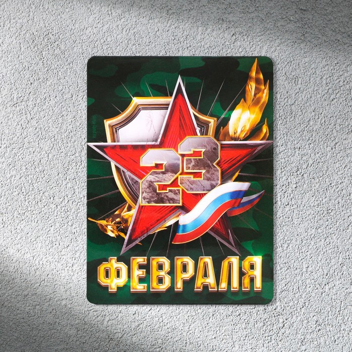 

Магнит полимерный «23 февраля», 6 х 8 см, 23 Февраля