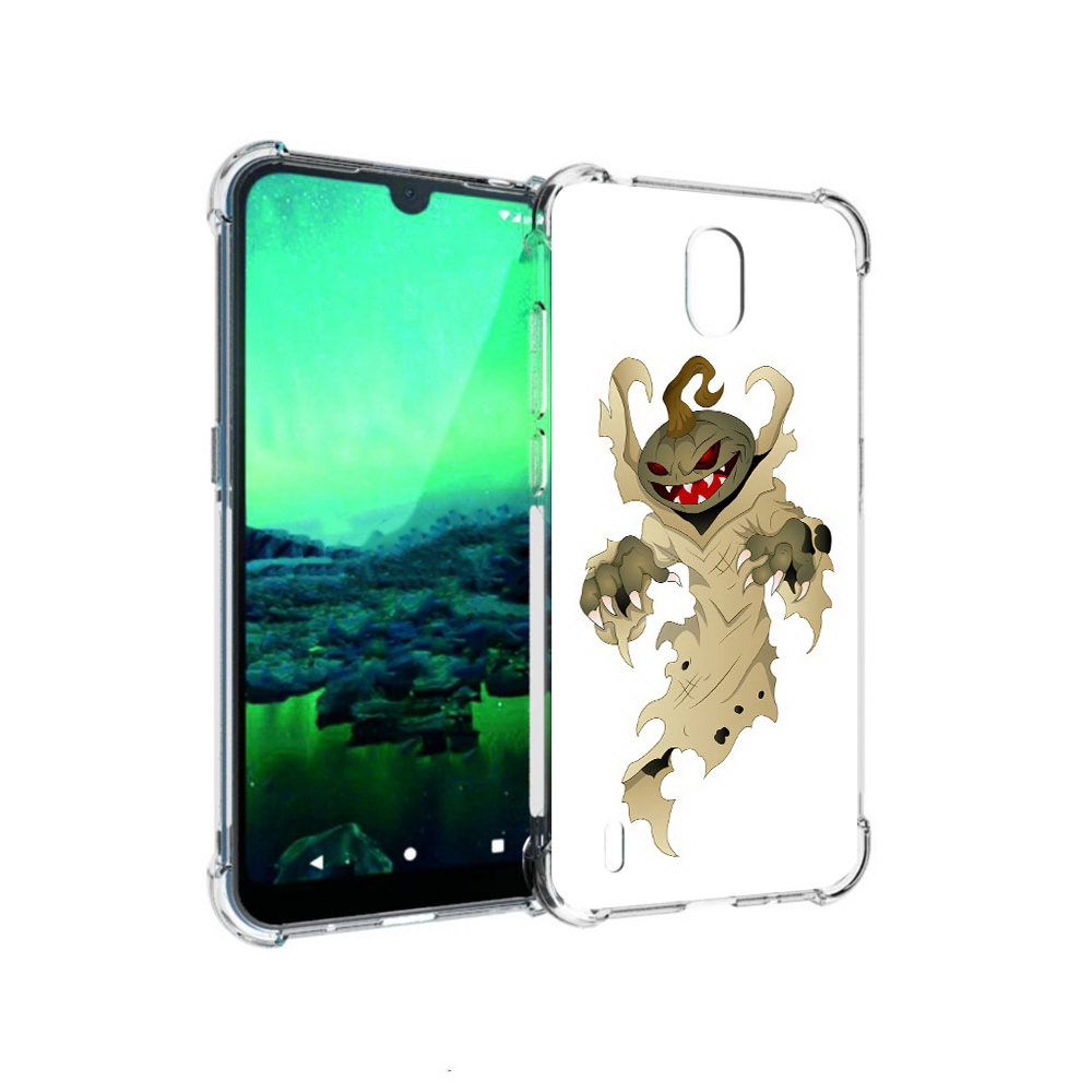 

Чехол MyPads Tocco для Nokia 1.3 призрак хэллоуина (PT227048.104.555), Прозрачный, Tocco